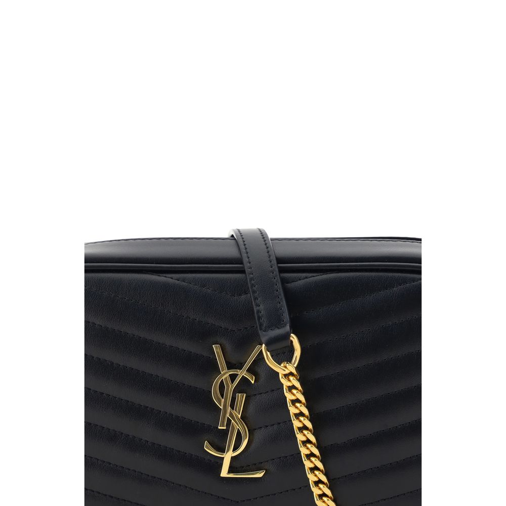 Saint Laurent Black Calf Leather Shoulder Bag