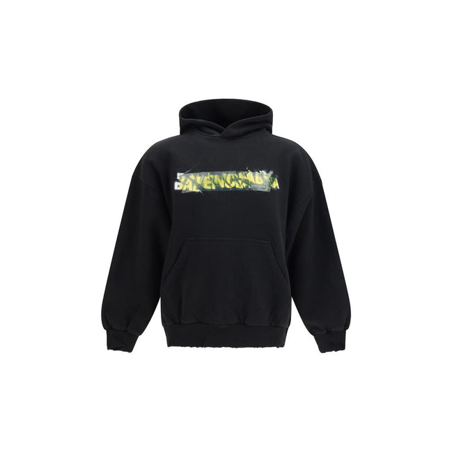 Sweat-shirt Balenciaga en coton noir
