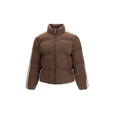 Palm Angels Giacca lunga in poliammide marrone