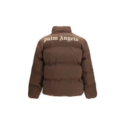 Palm Angels Giacca lunga in poliammide marrone