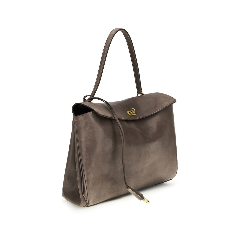 Sac à bandoulière Balenciaga gris en agneau Ovis Aries Aries