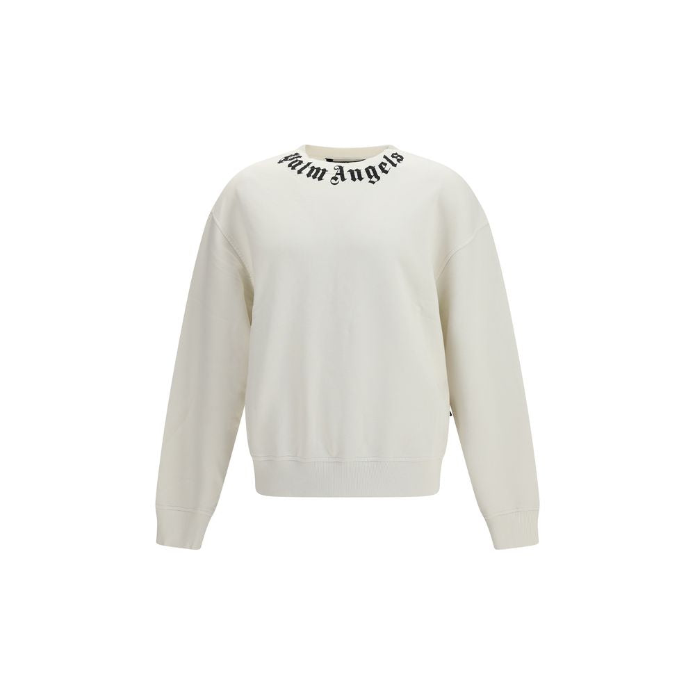Felpa Palm Angels in cotone bianco