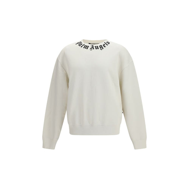 Felpa Palm Angels in cotone bianco