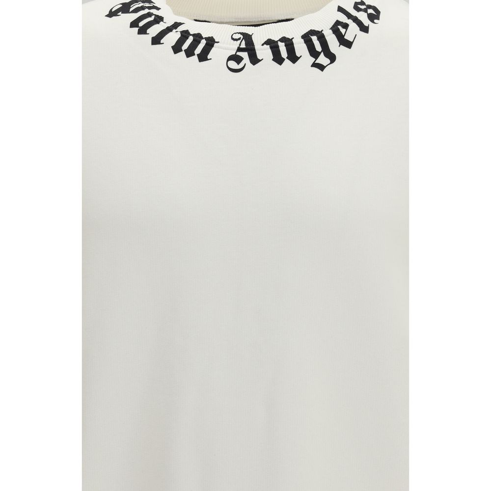 Felpa Palm Angels in cotone bianco