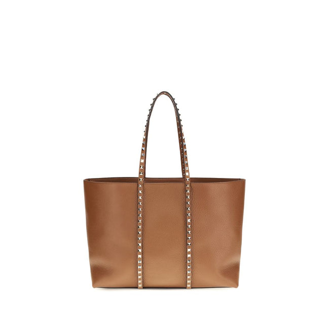 Sac porté épaule Valentino Garavani en cuir de veau marron Bos Taurus