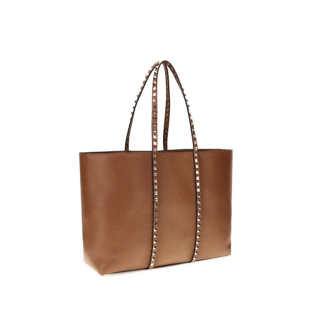 Sac porté épaule Valentino Garavani en cuir de veau marron Bos Taurus