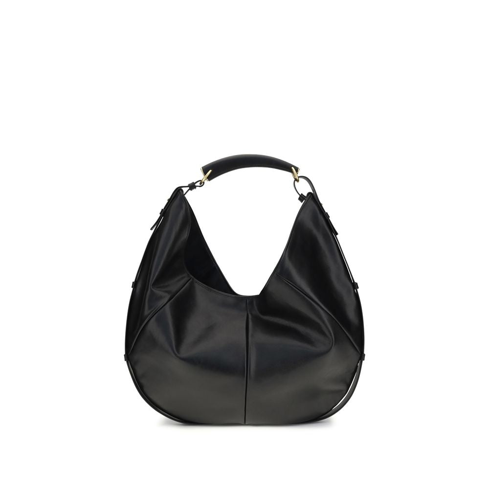 Saint Laurent Black Calf Leather Shoulder Bag