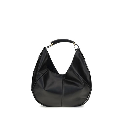 Saint Laurent Black Calf Leather Shoulder Bag