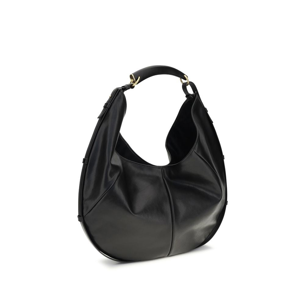 Saint Laurent Black Calf Leather Shoulder Bag