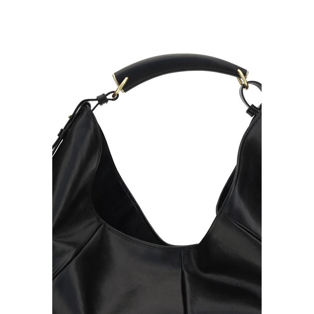 Saint Laurent Black Calf Leather Shoulder Bag