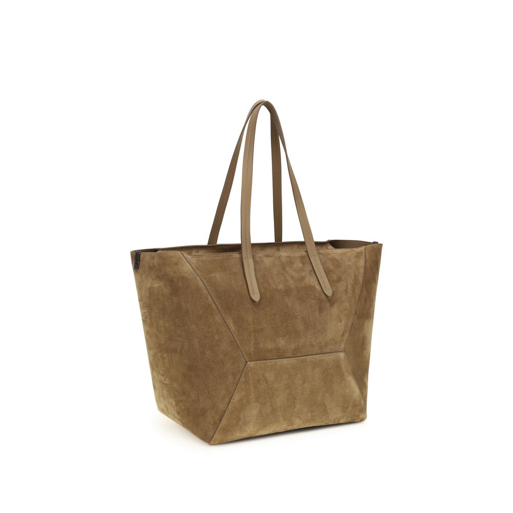 Brunello Cucinelli Beige Shoulder Bag