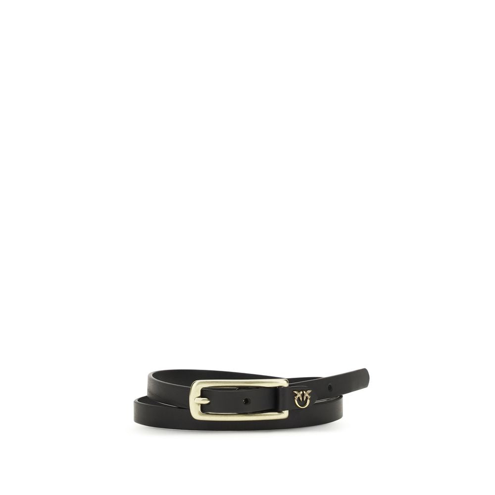 PINKO Black Thin Belt