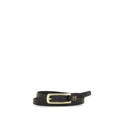 PINKO Black Thin Belt