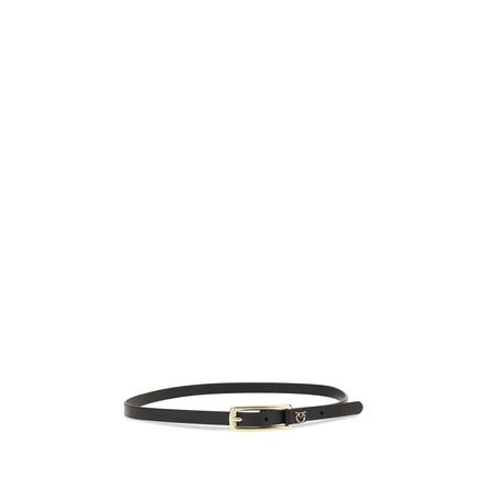 PINKO Black Thin Belt