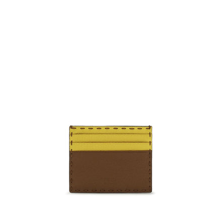 Portefeuille Fendi en cuir de veau multicolore Bos Taurus