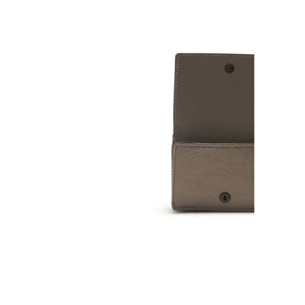 Portefeuille Balenciaga Beige Agneau Ovis Aries Aries
