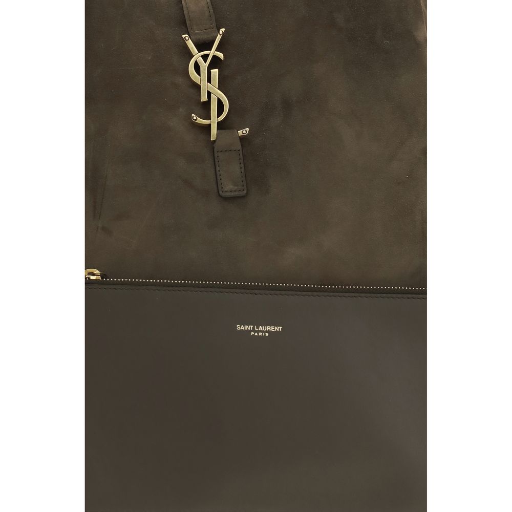 Sac à bandoulière Saint Laurent en cuir de veau bicolore Bos Taurus