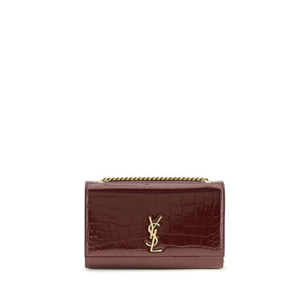 Saint Laurent Bordeaux Calf Leather Shoulder Bag