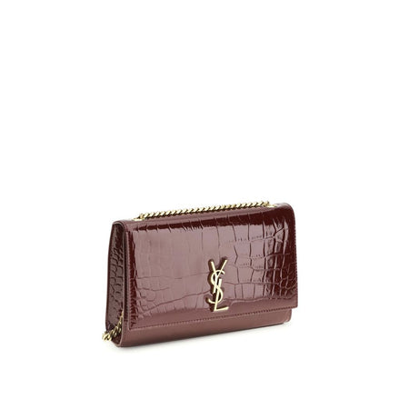 Saint Laurent Bordeaux Calf Leather Shoulder Bag