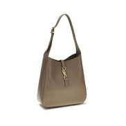 Saint Laurent Gray Calf Leather Shoulder Bag
