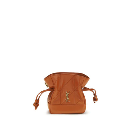 Saint Laurent Orange Lamb Clutch Bag