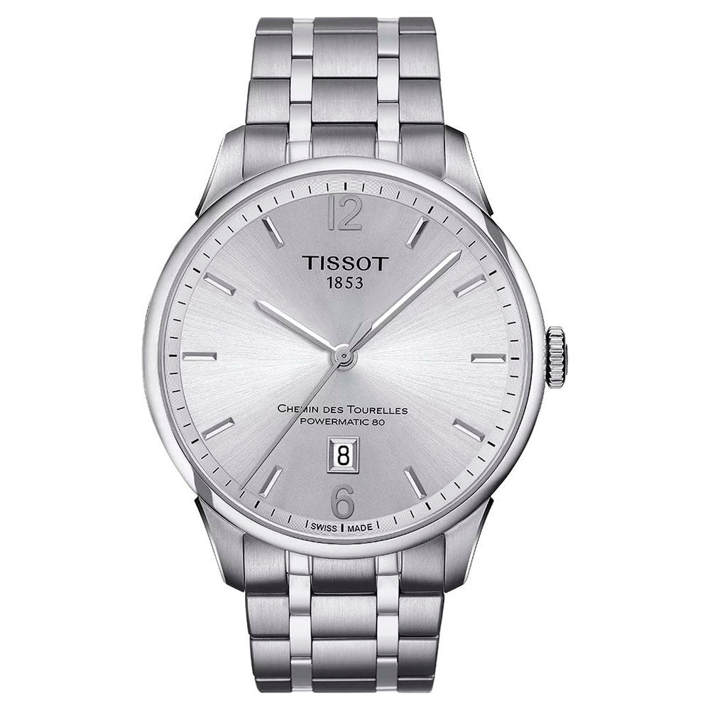 Montre habillée Tissot en acier inoxydable gris