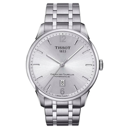Montre habillée Tissot en acier inoxydable gris