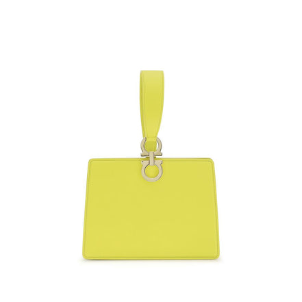 Ferragamo Bicolor Leather Clutch Bag
