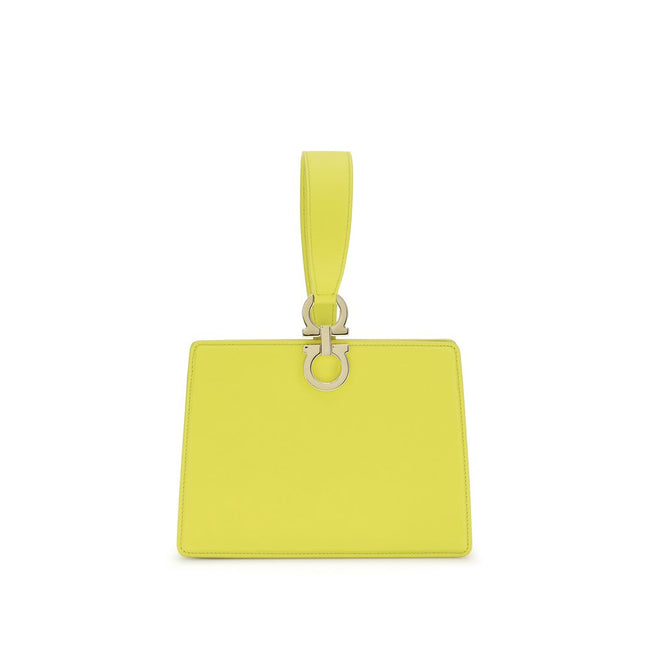 Ferragamo Bicolor Leather Clutch Bag