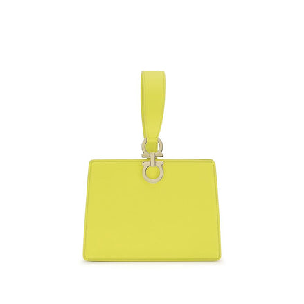 Ferragamo Bicolor Leather Clutch Bag