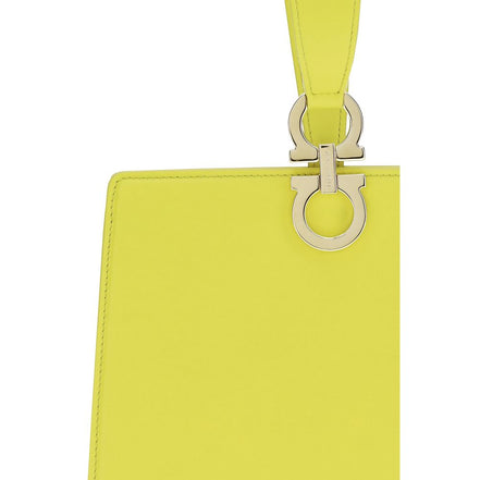 Ferragamo Bicolor Leather Clutch Bag