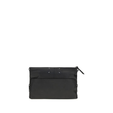 Maison Margiela Black Calf Leather Clutch Bag