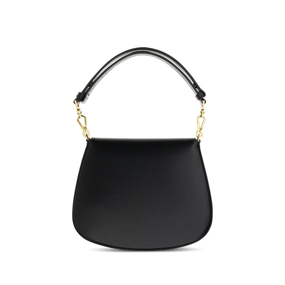 Borsa Saint Laurent in pelle di vitello nera Bos Taurus