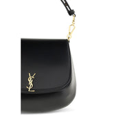 Borsa Saint Laurent in pelle di vitello nera Bos Taurus