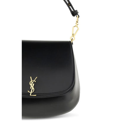 Borsa Saint Laurent in pelle di vitello nera Bos Taurus