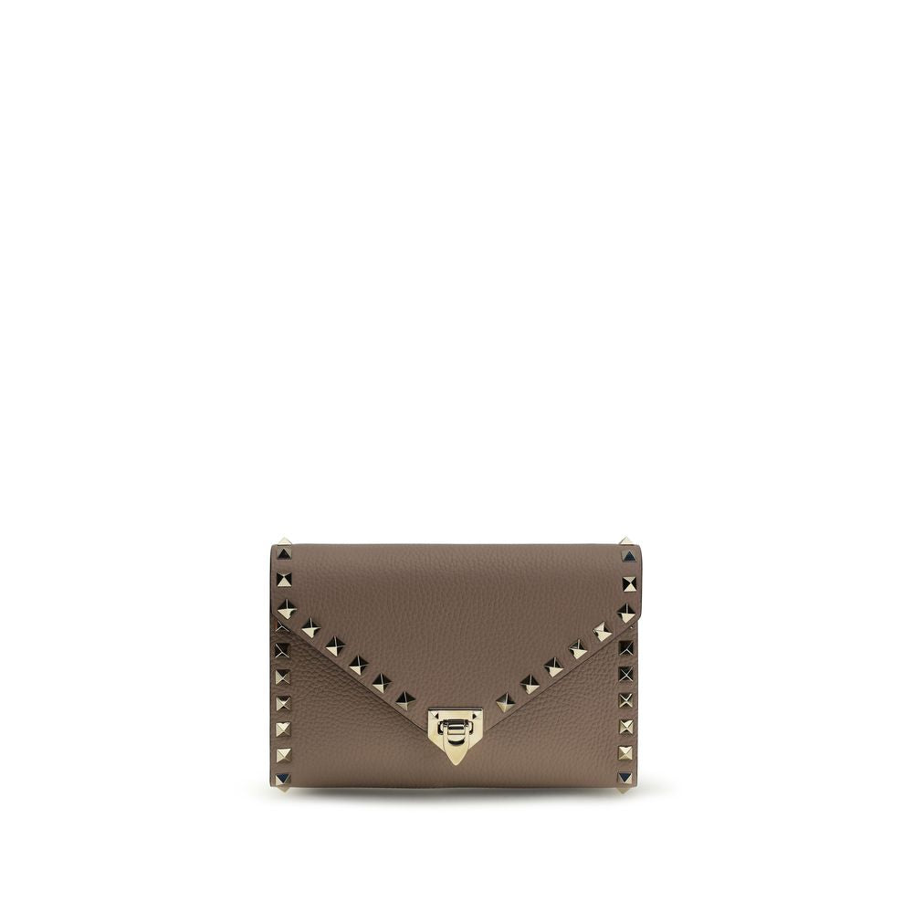 Valentino Garavani Brown Rockstud Wallet