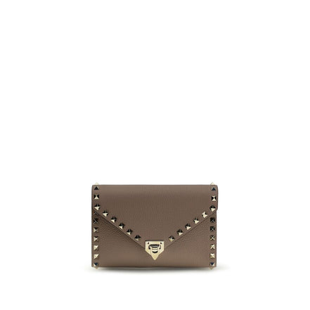 Valentino Garavani Brown Rockstud Wallet
