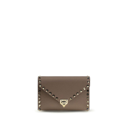 Valentino Garavani Brown Rockstud Wallet
