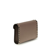 Valentino Garavani Brown Rockstud Wallet