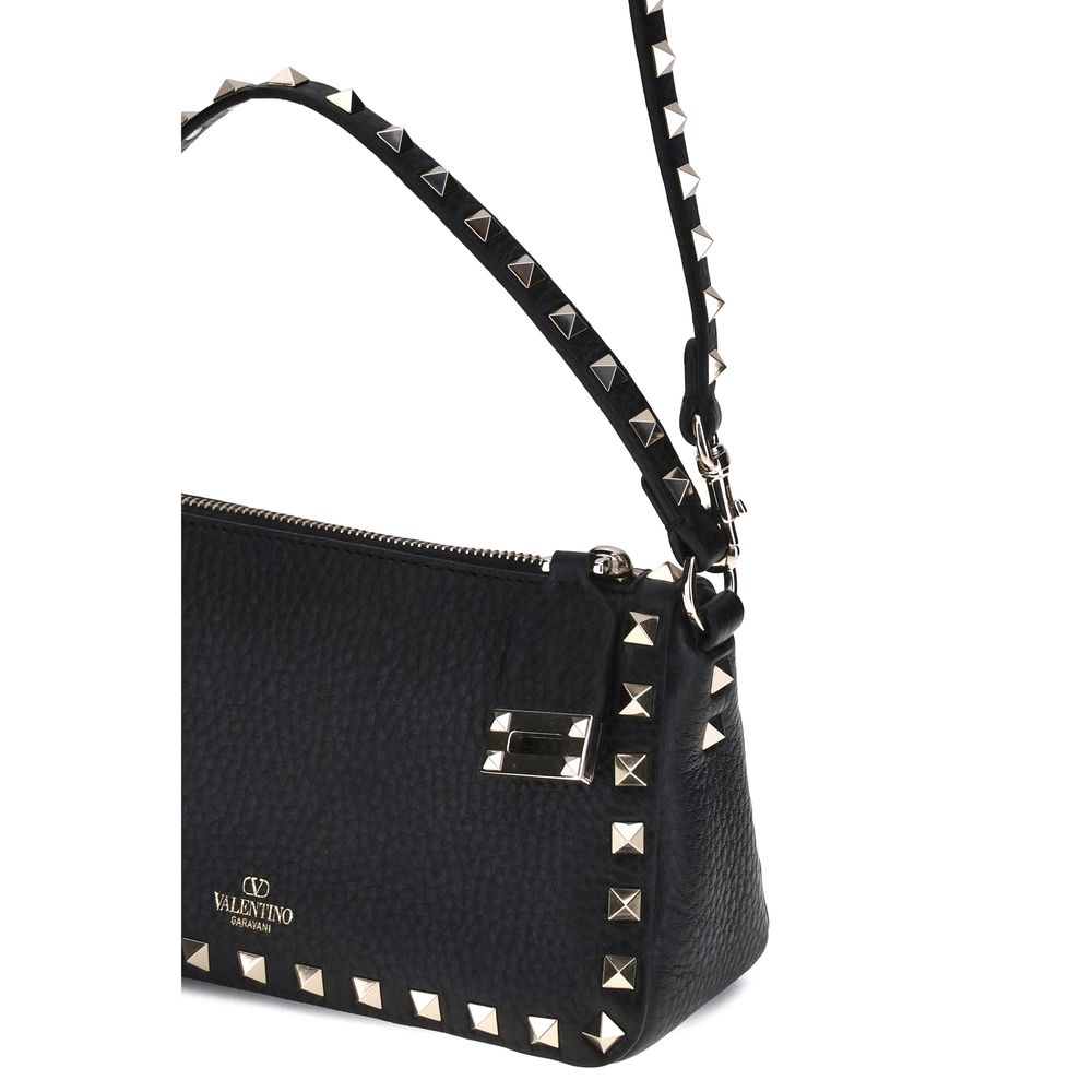 Valentino Garavani Black Small Rockstud Shoulder Bag