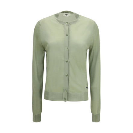 Fendi Bicolor Viscose Cardigan