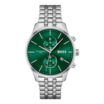 Hugo Boss Grey Stainless Steel Dress Watch
