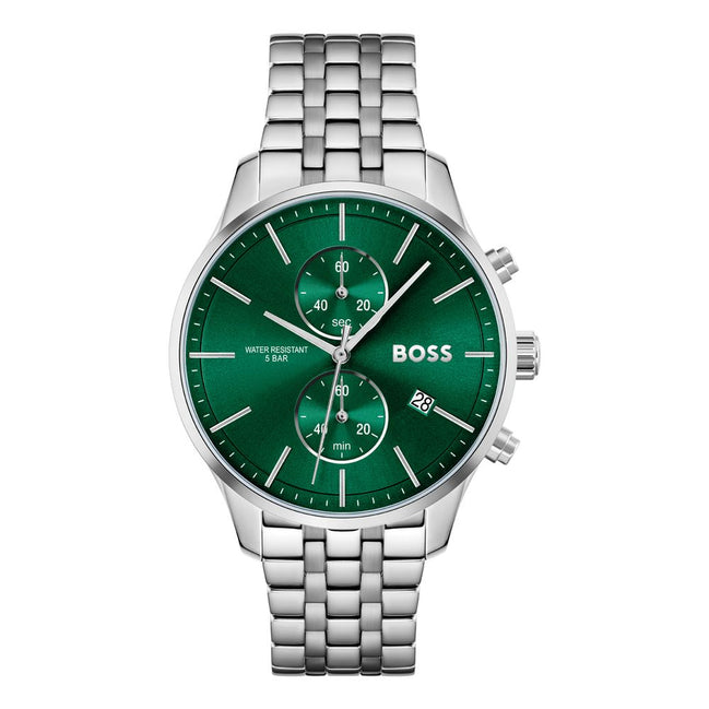 Hugo Boss Grey Stainless Steel Dress Watch