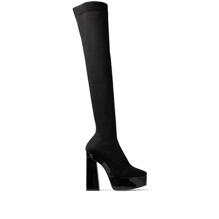 Jimmy Choo Black Fabric Over The Knee