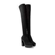 Jimmy Choo Black Fabric Over The Knee