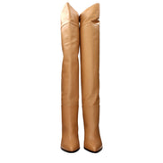 Jimmy Choo Beige Leather Ankle Boots