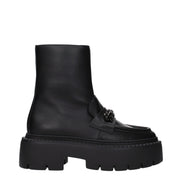 Jimmy Choo Black Leather Ankle Boots