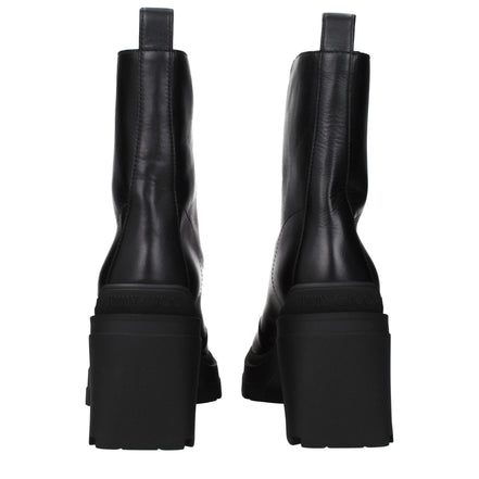 Jimmy Choo Black Leather Ankle Boots