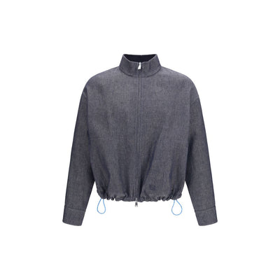 Fendi Blue Linen Denim Jacket