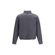 Fendi Blue Linen Denim Jacket